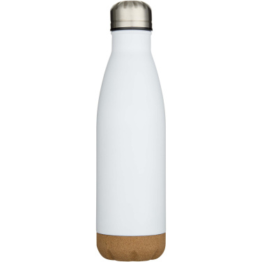 Logotrade promotional merchandise photo of: Cove 500 ml double wall vacuum insulated stainless steel water bottle with cork details