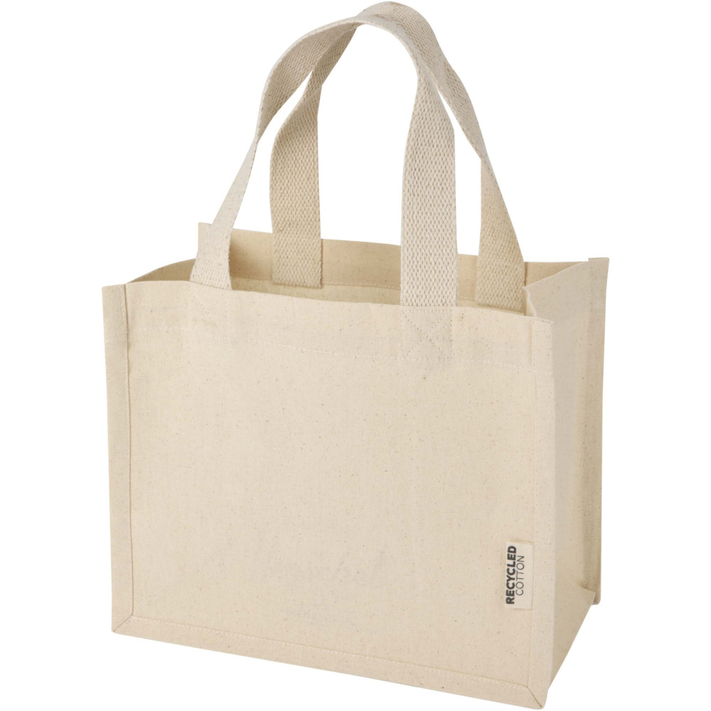 Logotrade promotional merchandise image of: Odessa 220 g/m² GRS recycled cotton mini gusset tote bag 9L