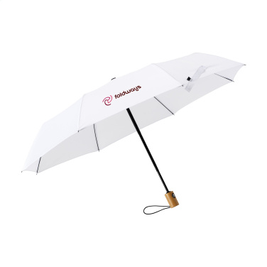 Logo trade promotional merchandise image of: Michigan foldable RCS RPET umbrella 21 inch