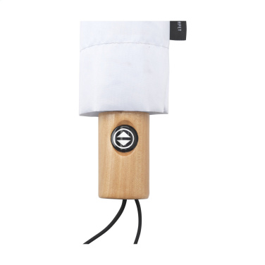 Logo trade promotional giveaway photo of: Michigan foldable RCS RPET umbrella 21 inch