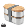 Black+Blum Stainless Steel Double Bento Box, grey