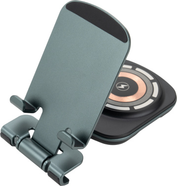 Logo trade advertising product photo of: Phone holder with wireless charger