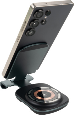 Logo trade promotional gift photo of: Phone holder with wireless charger