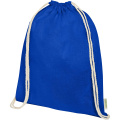 Odisha 140 g/m² OCS organic drawstring bag 5L, Royal blue