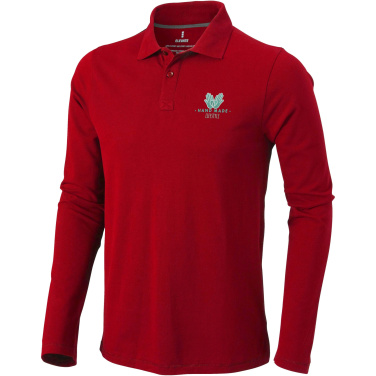 Logo trade promotional gifts picture of: Oakville long sleeve men's polo