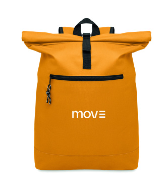 Logo trade promotional merchandise picture of: 600Dpolyester rolltop backpack