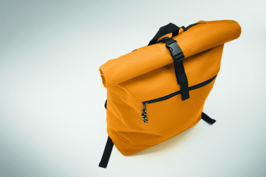 Logo trade promotional giveaways picture of: 600Dpolyester rolltop backpack