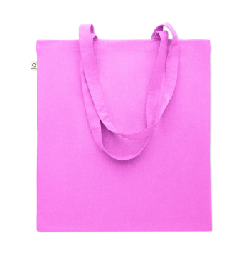 Logo trade promotional gifts image of: Recycled cotton shopping bag