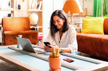 Logo trade promotional merchandise photo of: Wireless charger power bank