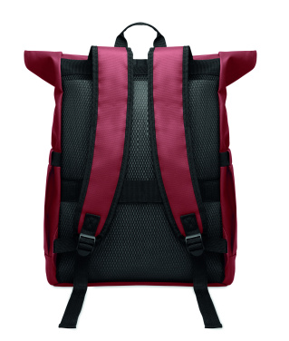 Logo trade promotional merchandise picture of: Rolltop laptop rucksack 600D
