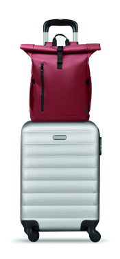 Logo trade promotional gift photo of: Rolltop laptop rucksack 600D