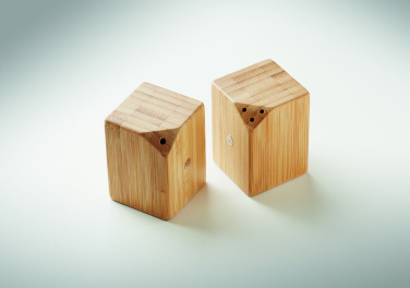 Logotrade promotional gift picture of: Bamboo salt & pepper set