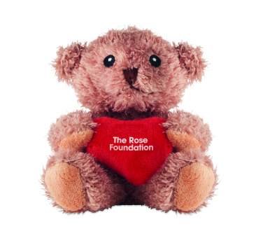 Logo trade promotional merchandise image of: Teddy bear plush with heart
