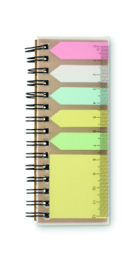 Logo trade advertising products image of: Memo pad in PP