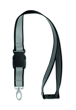 Logotrade corporate gift image of: Reflective RPET lanyard