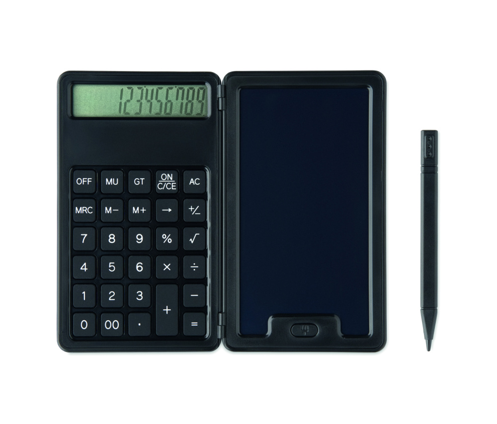 Logo trade promotional products image of: Calculator with LCD tablet