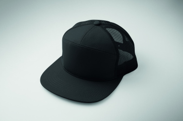 Logo trade promotional giveaway photo of: 7 panel flat visor cap