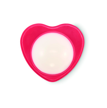 Logo trade business gift photo of: Heart shape vegan lip balm
