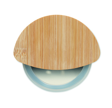 Logo trade promotional products image of: Round bamboo pizza cutter