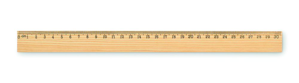 Logotrade promotional product picture of: Wooden ruler 30cm