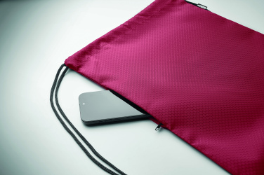 Logotrade corporate gift image of: Drawstring bag in 420D RPET