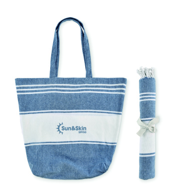 Logo trade promotional products picture of: Beach bag with hammam towel