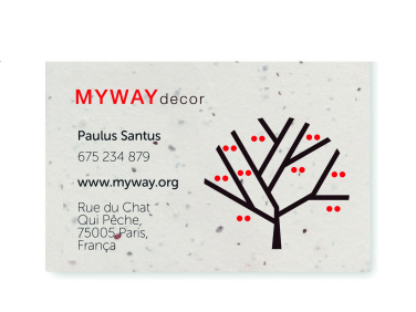 Logo trade advertising product photo of: Wildflower seed business card.