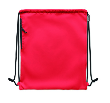 Logo trade corporate gifts picture of: Large drawstring bag 300D RPET