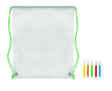 Logo trade advertising products picture of: Non woven kids bag with pens