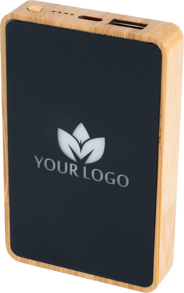 Logo trade promotional merchandise photo of: Power Bank 5000 mAh with illuminated logo