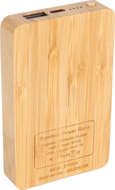 Logo trade promotional items picture of: Power Bank 5000 mAh with illuminated logo