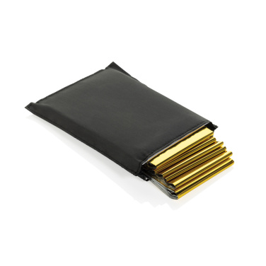 Logotrade business gift image of: Solra emergency blanket in RCS recycled RPET pouch