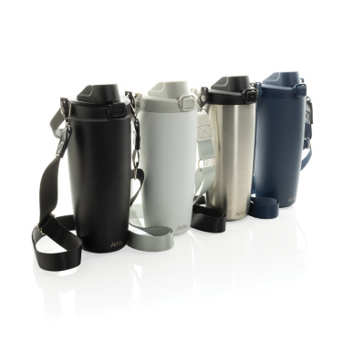 Logo trade business gift photo of: Avira Ayala RCS re-steel duosip lockable crossbody tumbler