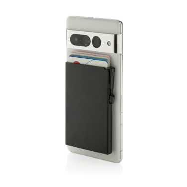 Logo trade promotional gifts image of: Standard aluminium RFID magnetic phone cardholder