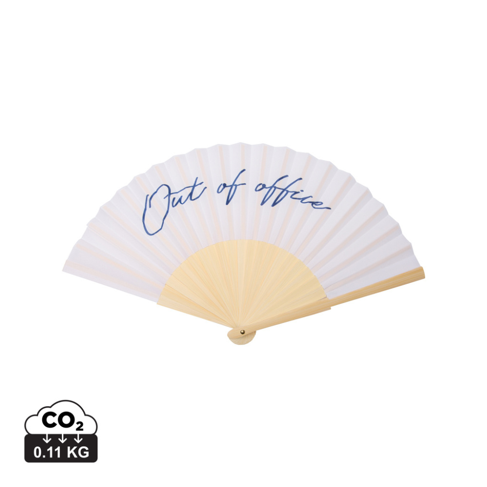 Logo trade business gifts image of: VINGA Out of office hand fan