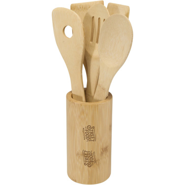 Logo trade business gifts image of: Tala bamboo kitchen tool set