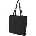Odisha 180 g/m² OCS organic full gusset tote bag 14L , Black