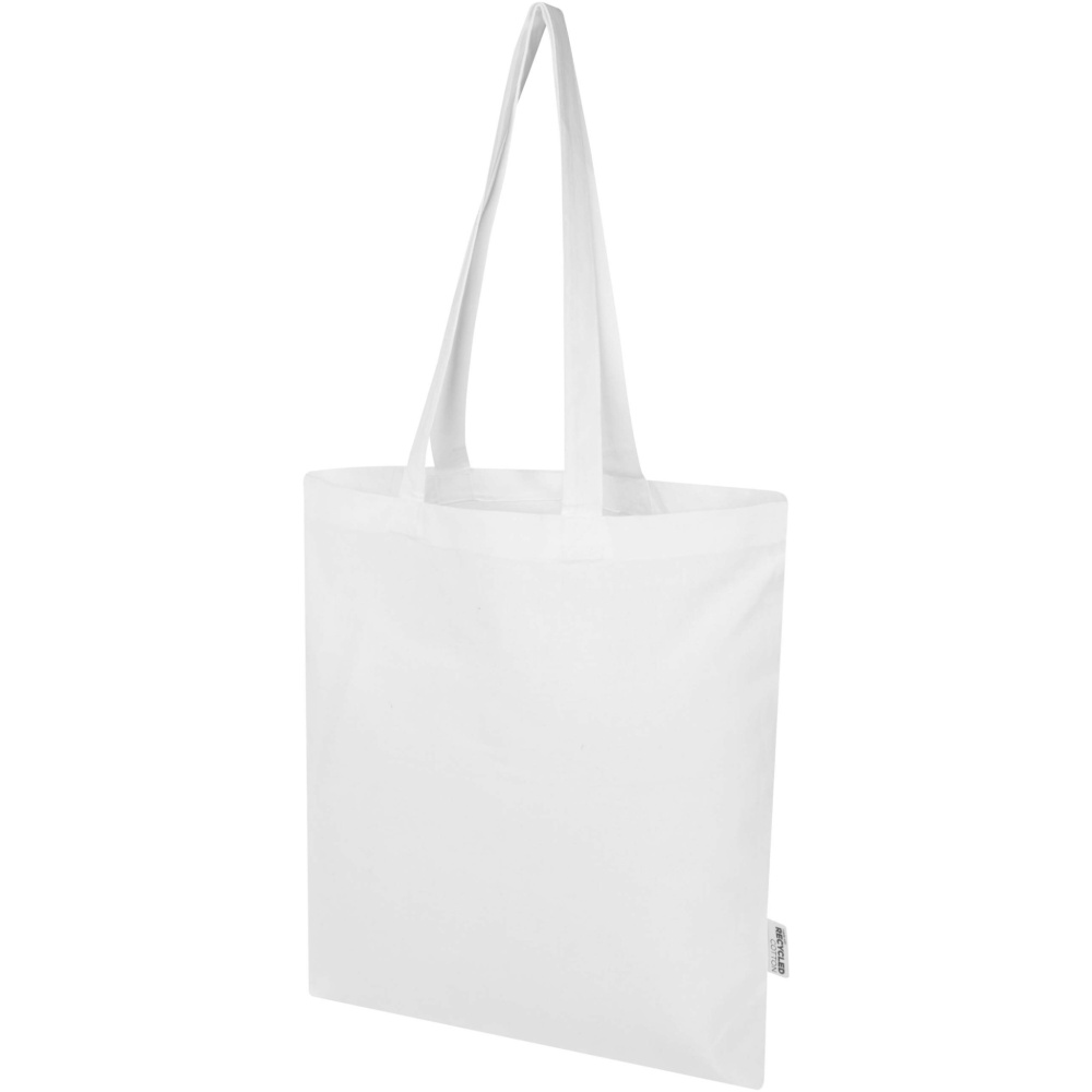 Logo trade corporate gift photo of: Peru Blend 180 g/m² GRS recycled cotton tote bag 7L
