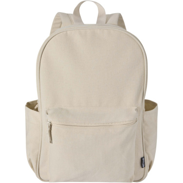 Logotrade promotional item image of: Recanvas 15.6” GRS recycled city backpack 16L