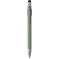 Rill RCS recycled ballpoint pen with stylus and fidget spinner (black ink), Heather green