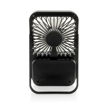 Logotrade business gift image of: Aervina RCS recycled plastic re-chargeable desk fan