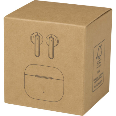 Logo trade promotional items image of: Altais recycled plastic True Wireless Bluetooth® headset