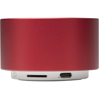 Logo trade promotional items image of: Ankaa 3W recycled aluminium wireless Bluetooth® speaker