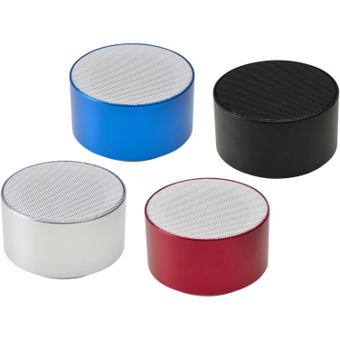 Logo trade promotional giveaway photo of: Ankaa 3W recycled aluminium wireless Bluetooth® speaker