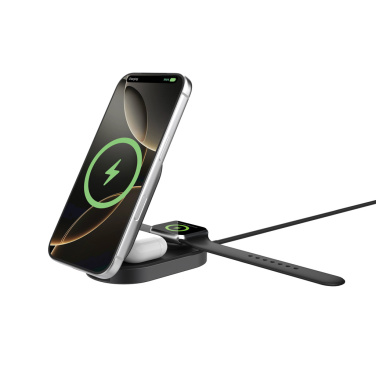 Logotrade promotional giveaway image of: Quantum ultra-fast 3-in-1 25W Foldable Wireless Charger