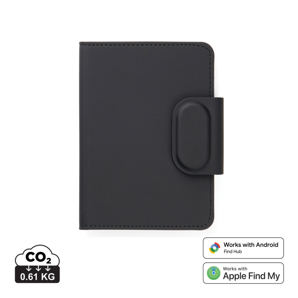 Logo trade advertising product photo of: VINGA Baltimore RCS Passport Cover With Finder Dual