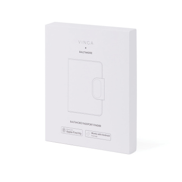 Logo trade promotional giveaways image of: VINGA Baltimore RCS Passport Cover With Finder Dual