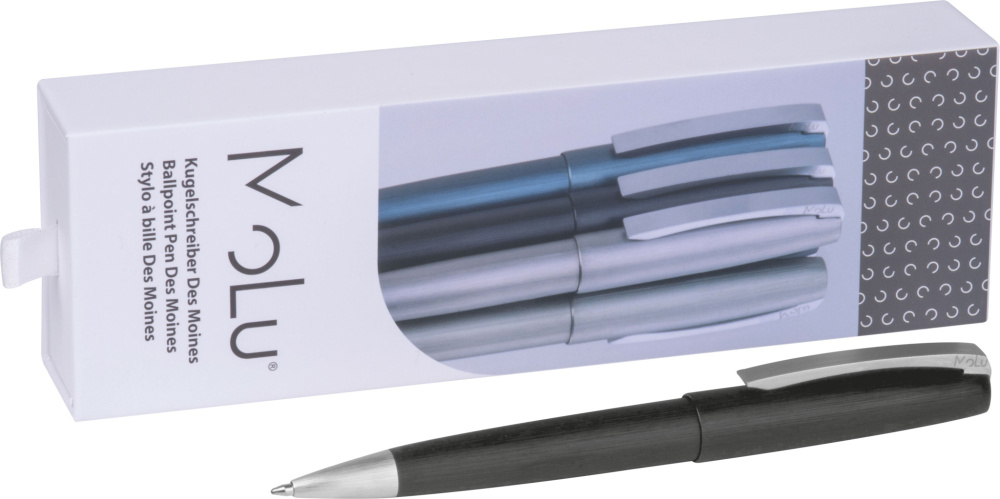 Logo trade promotional giveaways picture of: Metal ballpoint pen Des Moines MoLu