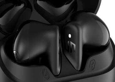 Logo trade promotional merchandise photo of: Urban Vitamin Santa Clara RCS plastic ENC earbuds