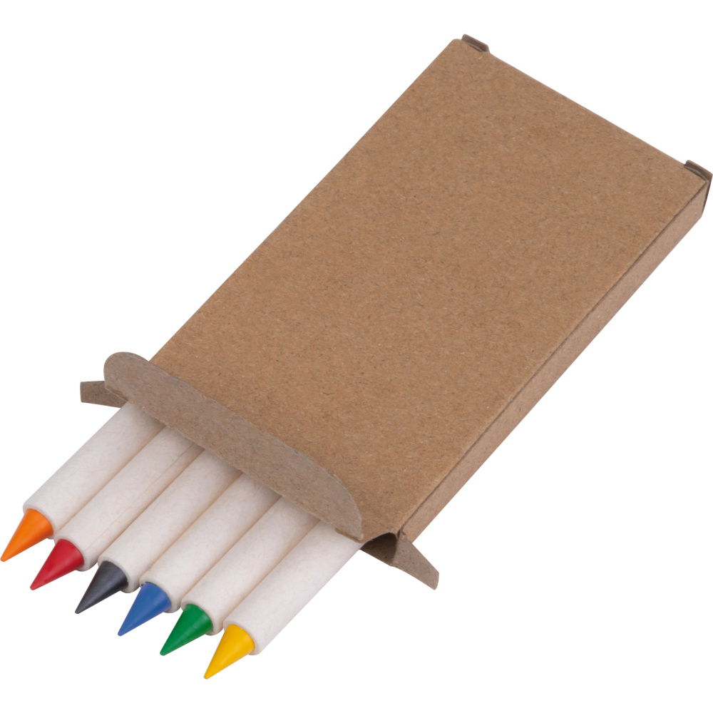 Logo trade promotional products picture of: Infinity Set of Wax Crayons KINGSTON